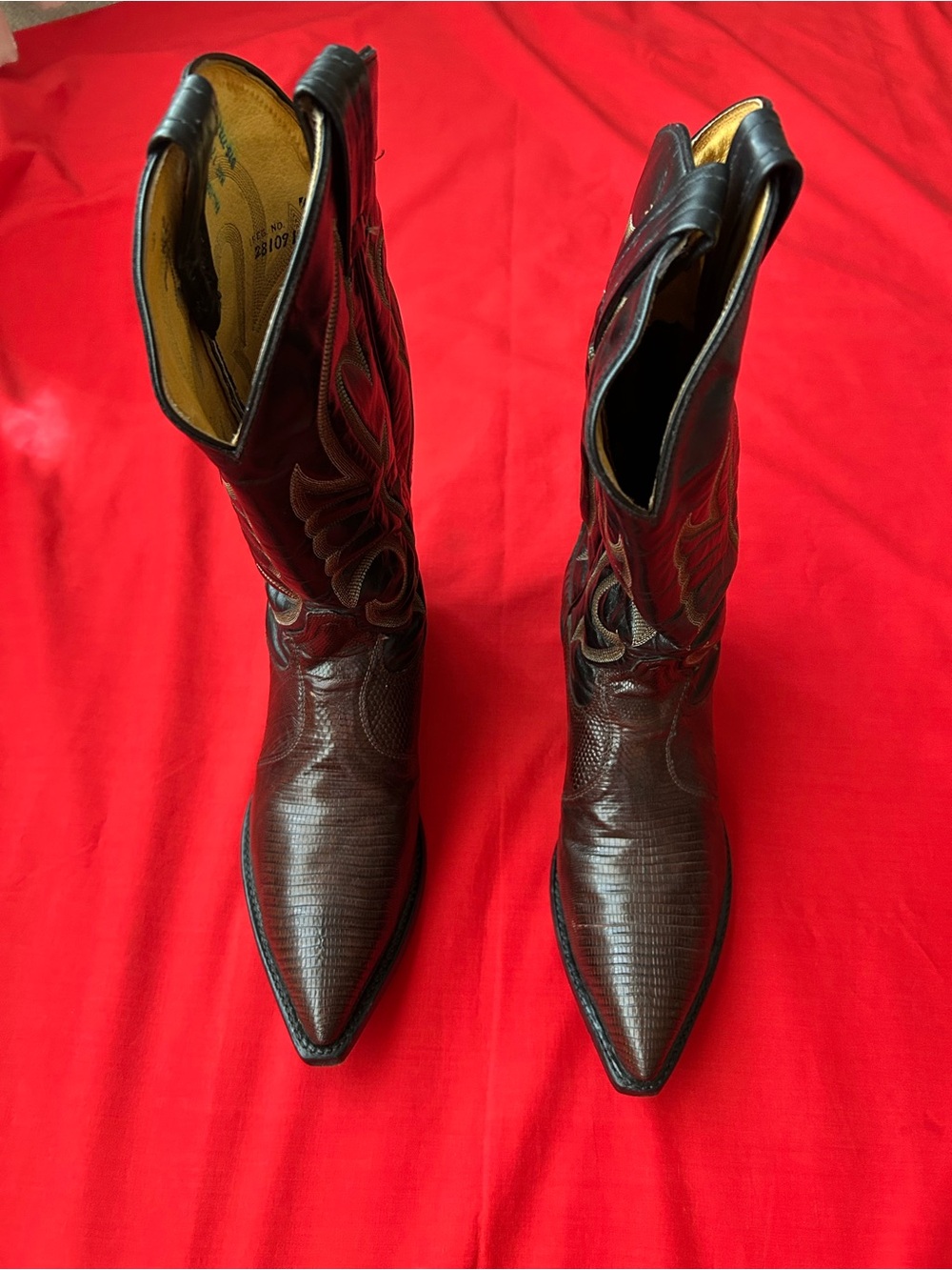 Tony Lama Genuine Vintage Lizard Cowboy Boots
